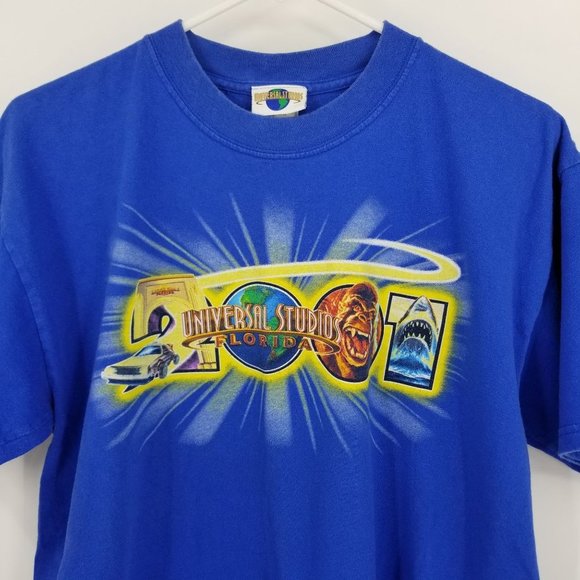 Vintage Universal Studios Blue Short Sleeved Graphic Tee Size Large - Picture 7 of 12